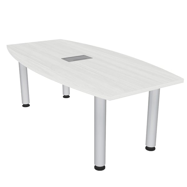 33.5 in W, 59.5 in L, 29 in H, Engineered Wood Top, White Cypress